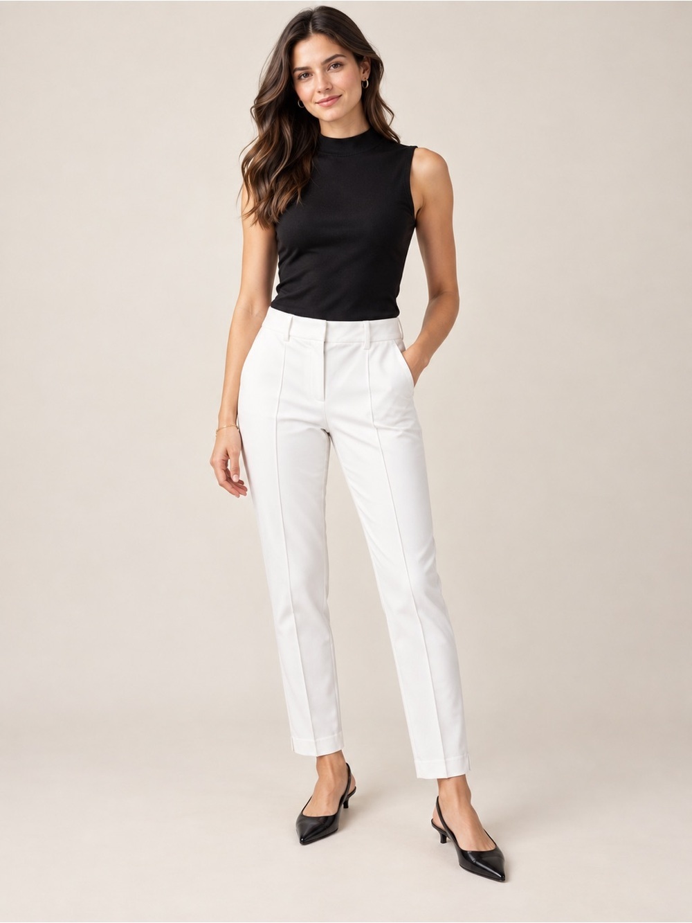 NWT Southern Tide White Ankle Pants Women’s 4